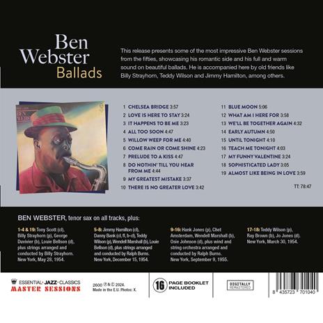 Ballads - CD Audio di Ben Webster - 2