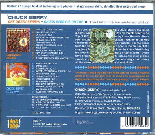 One Dozen Berrys - Chuck Berry Is on Top - CD Audio di Chuck Berry - 2