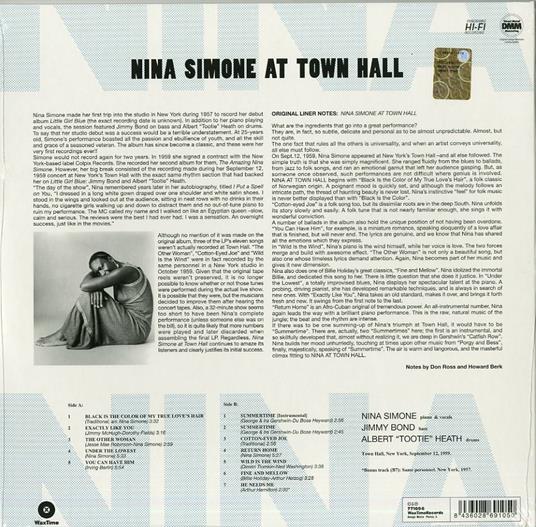 At Town Hall - Vinile LP di Nina Simone - 2