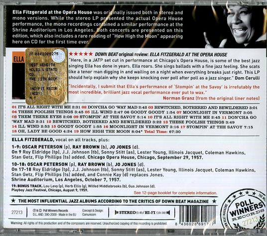At the Opera House - CD Audio di Ella Fitzgerald - 2