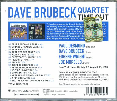 Time Out - CD Audio di Dave Brubeck - 2