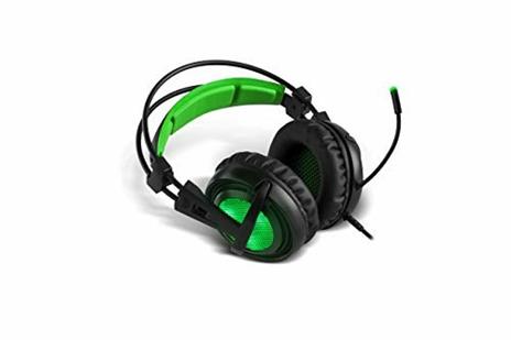 BG Xonar-X6 Stereofonico Padiglione auricolare Nero, Verde auricolare Cuffie audio (Console di gioco + PC/giochi, Stereofonico, Padiglione auricolare, Nero, Verde, Verde, Ecopelle) - 2
