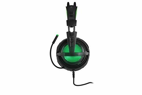 BG Xonar-X6 Stereofonico Padiglione auricolare Nero, Verde auricolare Cuffie audio (Console di gioco + PC/giochi, Stereofonico, Padiglione auricolare, Nero, Verde, Verde, Ecopelle) - 3