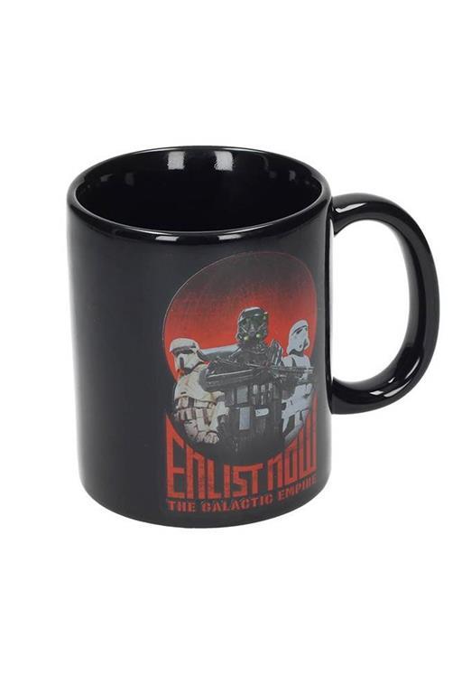 Star Wars Rogue One: Enlist Now Black Ceramic Mug