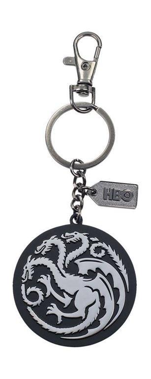 Game of Thrones SILVER LOGO METAL KEYCHAIN - 2