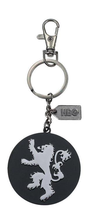 Game of Thrones Metal Keychain Lannister Silver Logo