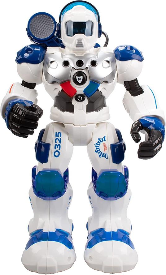 Xtrem Bots - Robot giocattolo radiocomandato, robot robot per bambini, 50 azioni programmabili, funzione spia giocattolo, 5 anni