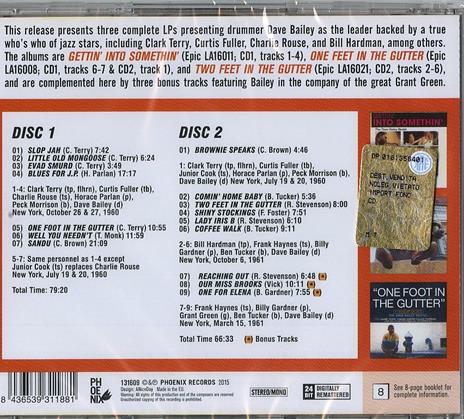 The Complete 1 & 2 Feet in the Gutter Sessions - CD Audio di Dave Bailey - 2