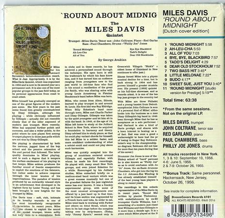 Round About Midnight (Dutch Cover Edition) - CD Audio di Miles Davis - 2