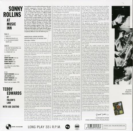 At The Music Inn - Vinile LP di Sonny Rollins - 2