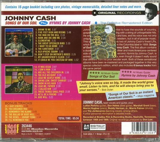 Songs of Our Soil - Hymns - CD Audio di Johnny Cash - 2
