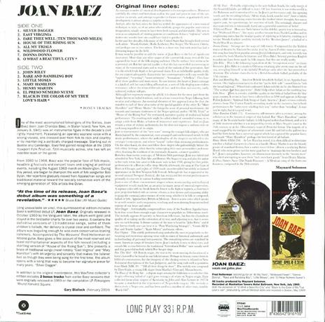Debut Album - Vinile LP di Joan Baez - 2