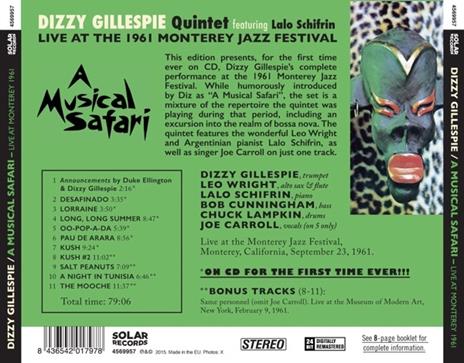 A Musical Safari Live at Monterey - CD Audio di Dizzy Gillespie - 2