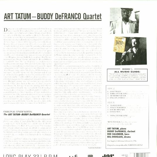 Quartet - Vinile LP di Art Tatum,Buddy De Franco - 2