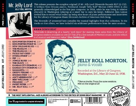 Mr. Jelly Lord - CD Audio di Jelly Roll Morton - 2