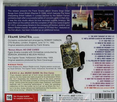 Sings Great Songs from Great Britain - No One Cares - CD Audio di Frank Sinatra - 2