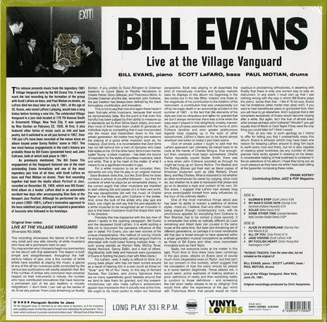 Live at the Village Vanguard - Vinile LP di Bill Evans - 2