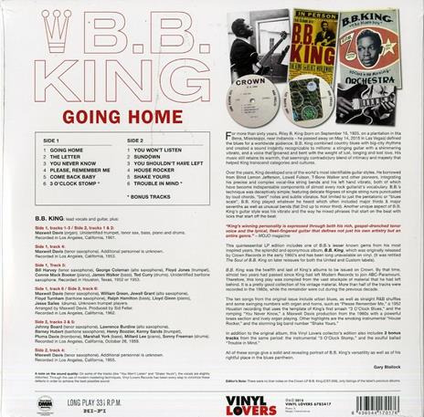 Going Home (Limited Hq) - Vinile LP di B.B. King - 2