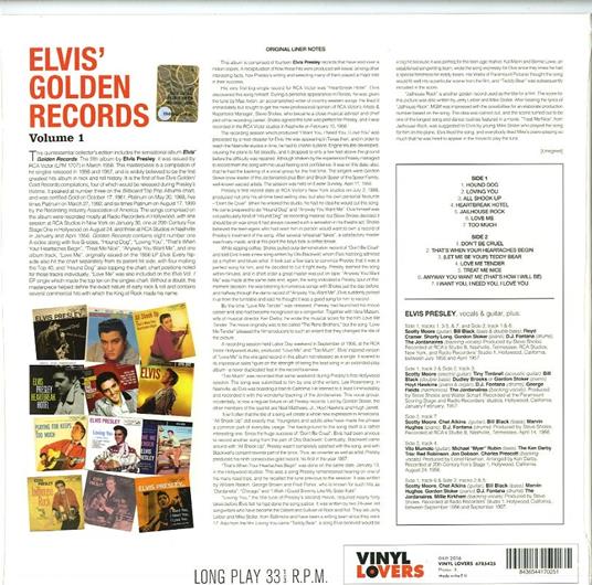Elvis' Golden Records vol.1 - Vinile LP di Elvis Presley - 2