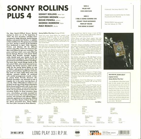Plus 4 (180 gr. + Bonus Track) - Vinile LP di Sonny Rollins - 2