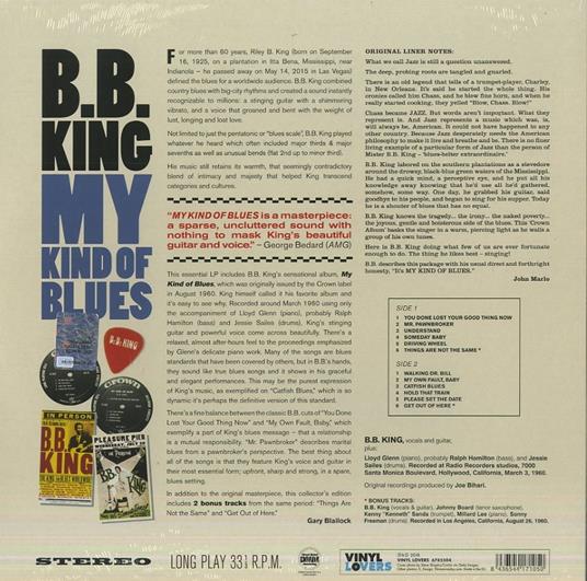 My Kind of Blues (180 gr.) - Vinile LP di B.B. King - 2