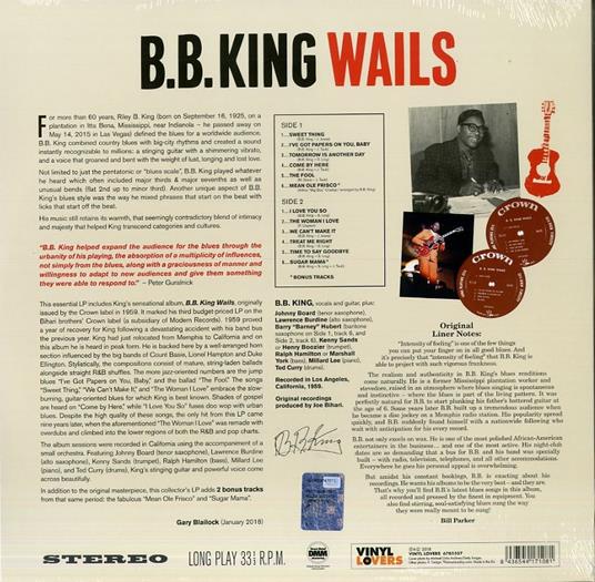 Wails - Vinile LP di B.B. King - 2