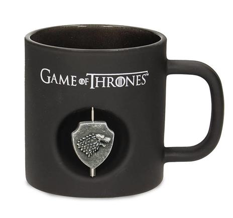 Tazza MUG Game of Thrones 3D Rotating Logo Stark Black Crystal