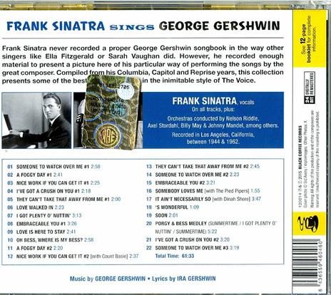 Sings George Gershwin - CD Audio di Frank Sinatra - 2