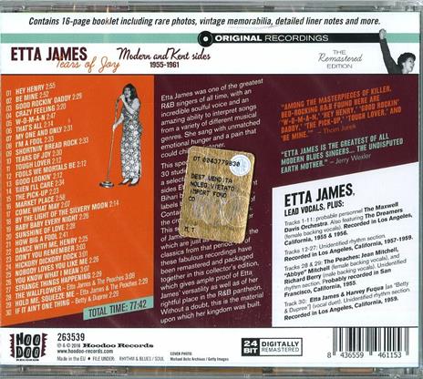 Tears Of Joy - Modern &.. - CD Audio di Etta James - 2