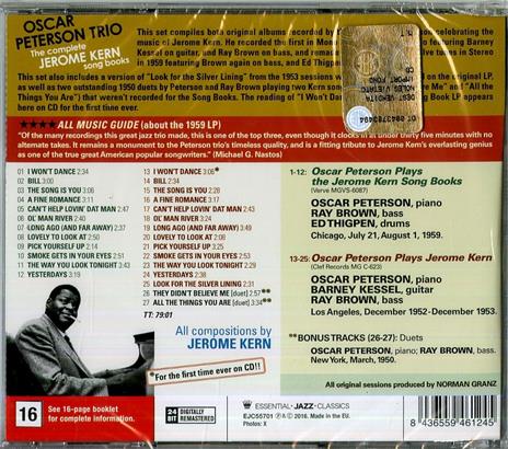 The Complete Jerome Kern Songbooks - CD Audio di Oscar Peterson - 2