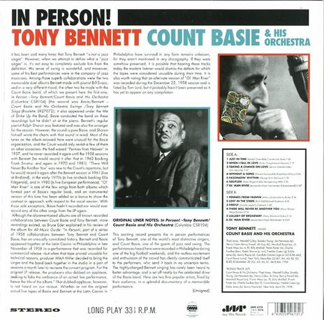 In Person! - Vinile LP di Tony Bennett - 2
