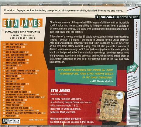 Something's Gotta Hold on Me. Complete 1960-1962 Chess & Argo Singles - CD Audio di Etta James - 2