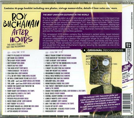 After Hours. The Early Years 1957-1962 (Remastered) - CD Audio di Roy Buchanan - 2