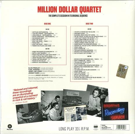 Million Dollar Quartet (Deluxe Edition + Gatefold Sleeve) - Vinile LP di Johnny Cash,Elvis Presley,Jerry Lee Lewis,Carl Perkins - 3