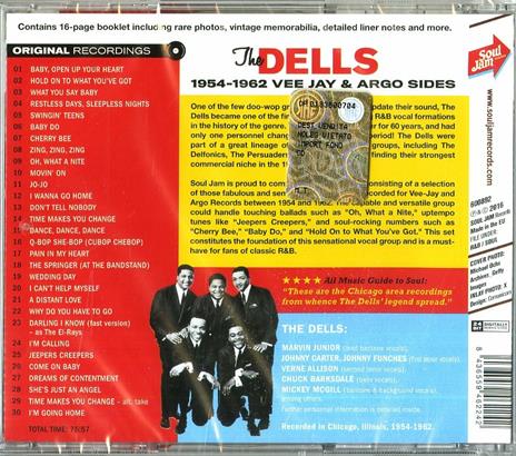 Oh What a Nite! 1954-1962 - CD Audio di Dells - 2