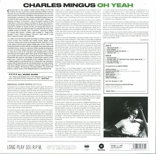 Oh Yeah (180 gr. + Bonus Track) - Vinile LP di Charles Mingus - 2