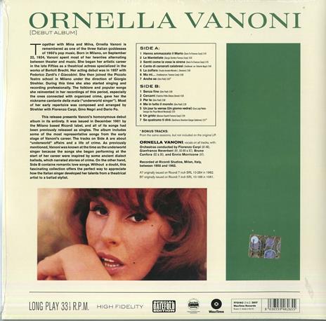 Ornella Vanoni (180 gr.) - Vinile LP di Ornella Vanoni - 2