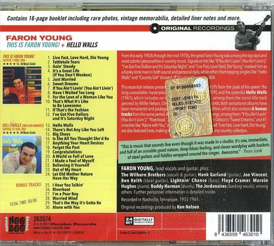 This Is Faron Young. Hello Walls - CD Audio di Faron Young - 2