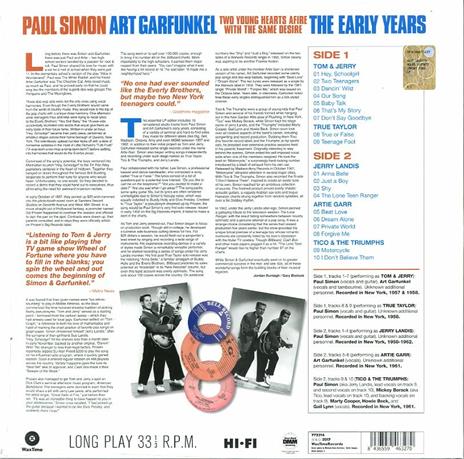 Two Young Hearts Afire with the Same Desire. The Early Years (180 gr.) - Vinile LP di Simon & Garfunkel - 2