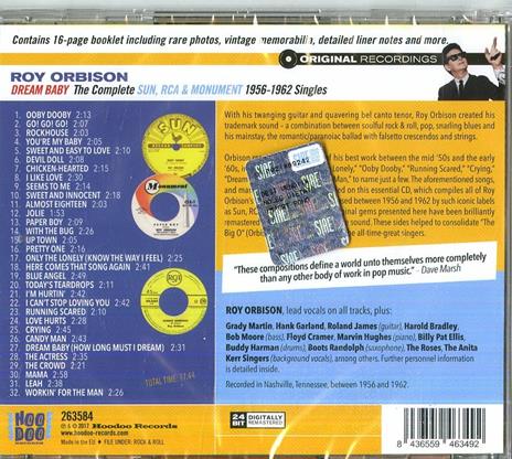 Dream Baby. The Complete Sun, RCA & Monument 1956-1962 Singles - CD Audio di Roy Orbison - 2