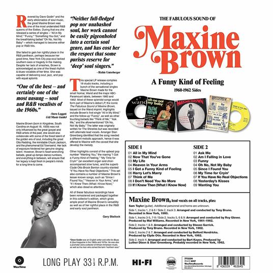 Funny Kind Of Feeling - Vinile LP di Maxine Brown - 2