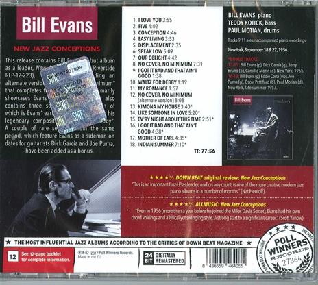New Jazz Conceptions - CD Audio di Bill Evans - 2