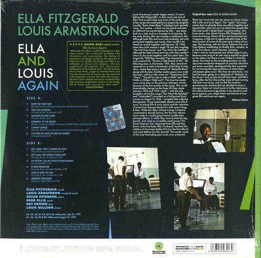 Ella & Louis Again (Green Coloured Vinyl) - Vinile LP di Louis Armstrong,Ella Fitzgerald - 2