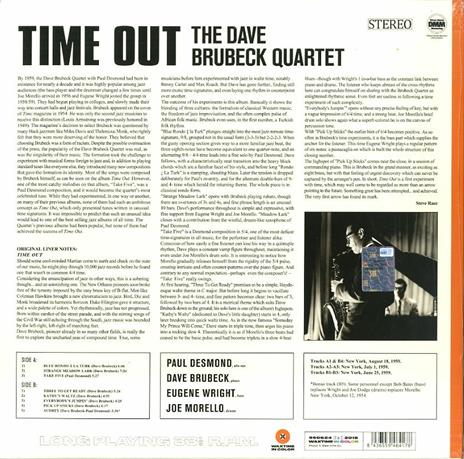 Time Out (Orange Coloured Vinyl) - Vinile LP di Dave Brubeck - 2