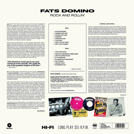 Rock and Rollin' (180 gr.) - Vinile LP di Fats Domino - 2