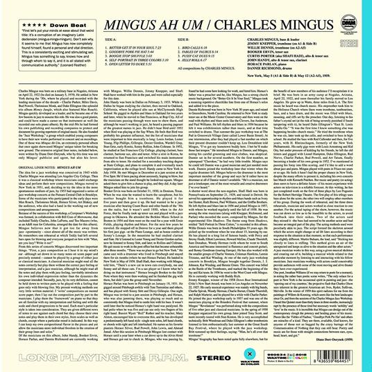 Mingus Ah um - Vinile LP di Charles Mingus - 2