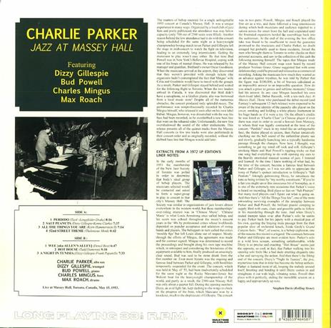 Jazz at Massey Hall (Yellow Coloured Vinyl) - Vinile LP di Charlie Parker - 2