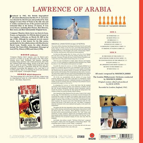 Lawrence of Arabia (Colonna sonora) (Transparent Red Vinyl) - Vinile LP di Maurice Jarre - 2
