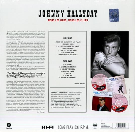 Nous les gars, nous les filles - Vinile LP di Johnny Hallyday - 2