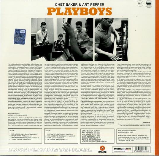 Playboys (Orange Coloured Vinyl) - Vinile LP di Chet Baker,Art Pepper - 2